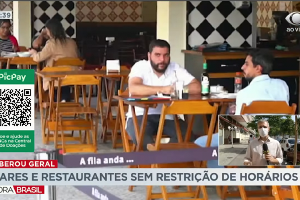 No Rio de Janeiro Bares e restaurantes não tem mais restrição de horário